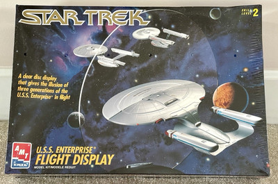 Star Trek, U.S.S. Enterprise Flight Display AMT/ERTL Model #8787 NEW SEALED 1995