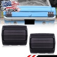2PCS Smoked Rear Tail Light Lamps Lenses For 1964 1965 1966 Ford Mustang