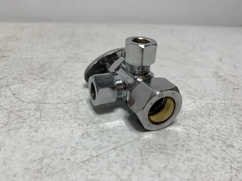 ProFlo PFX3C322C Dual Outlet Stop 5/8"x3/8"x3/8" Chrome - Picture 7 of 10