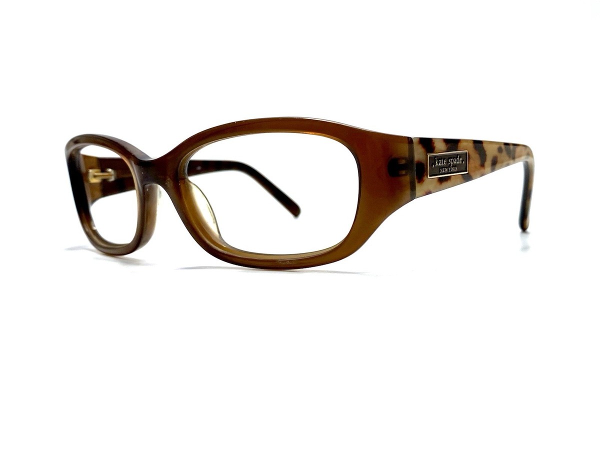 Kate Spade NY Brown Leopard Oval Wrap Frame Glasses Italy  display picture 2