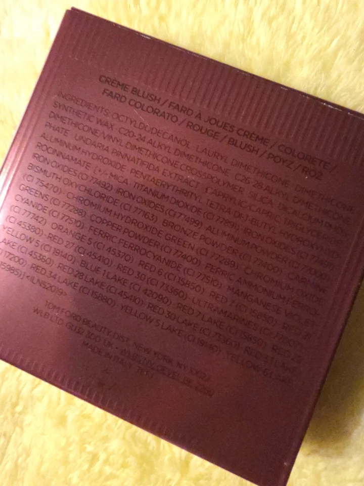 Tom Ford Beauty Creme Blush # 01 Cafe Blush Full Size 6g/.21oz Brand New In Box - Image 2 of 4