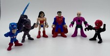 Marvel & DC Mini Figures x 6. 3 X Imaginex. See Description
