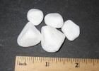 5 RARE TUMBLED NATURAL ANGELINITE CRYSTAL CALCITE STONE MINERALS FLORIDA ~ 27.9g — photo 2