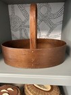 Bentwood oval basket with swing handle in Shaker style — photo 6