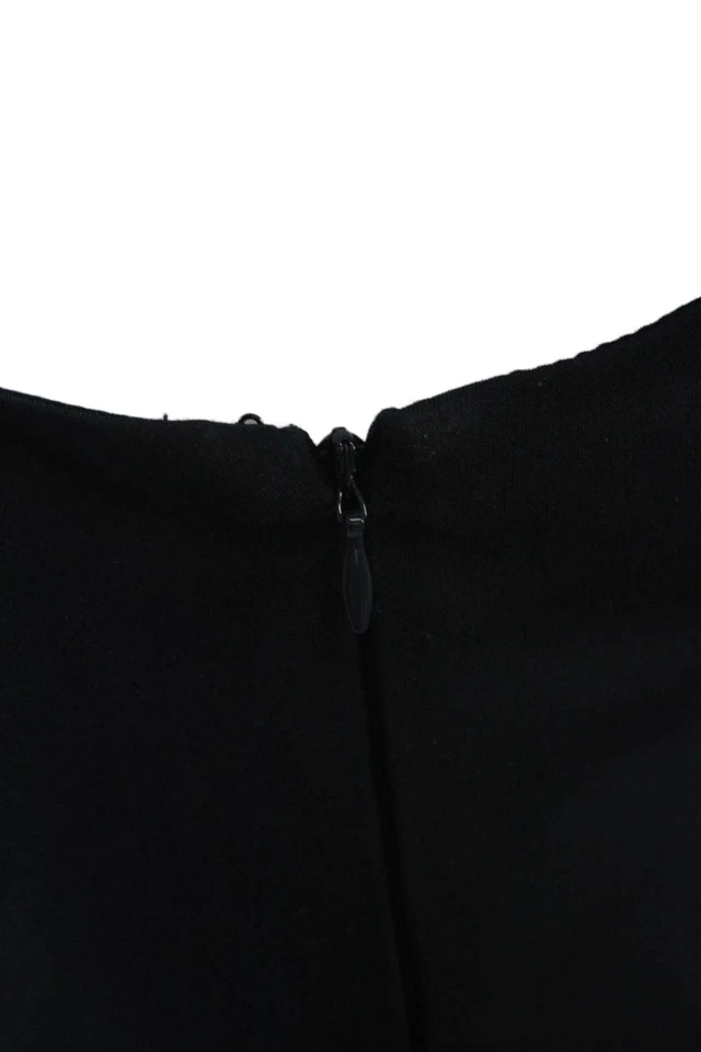 Vestido N Nicholas Para Mujer Cremallera Trasera Sin Mangas Cuello Redondo Corte Azul Marino Talla 6 Foto 4 de 4