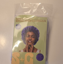 S G Purple Hair Bonnet for Women Bonnets  Sleep Caps