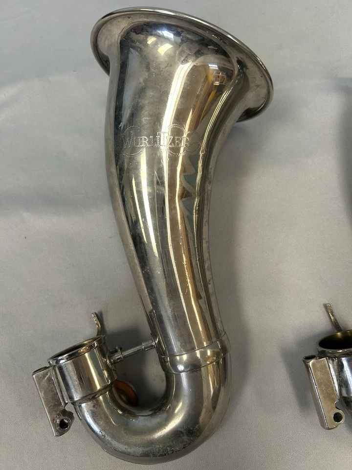 LOTE DE 2 CAMPANAS CLARINETE BAJO WURLITZER Foto 3 de 4