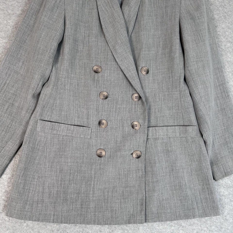 J.G. Blazer HOOK Mujer Doble Chaleco Talla 4 Gris Vintage Años 90 Niña Trabajadora Foto 4 de 4