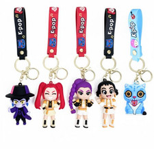 K-pop Demon Hunters goods silicone keychain set of 5