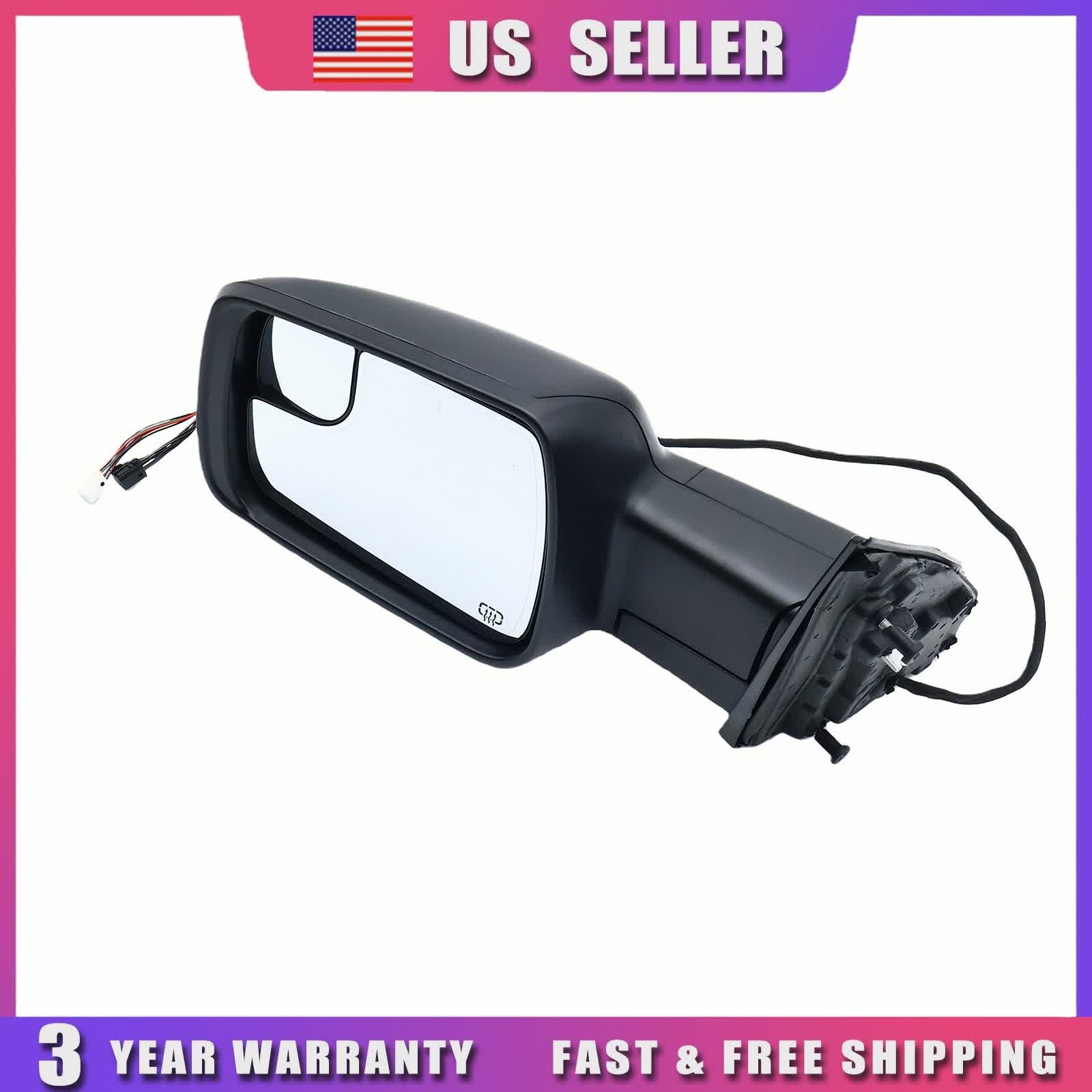 Mirror w/ Power Fold Signal & Puddle Lamp For 19-24 Ram 1500 Left Side Textured thumbnail 17