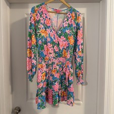 Lilly Pulitzer Peggy Romper Rose to the Occassion Size Small. Preppy, Beachy
