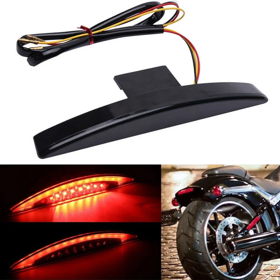 Luz trasera de freno con punta de guardabarros trasero LED para motocicleta se adapta a Harley Breakout FXSB Foto 2 de 4