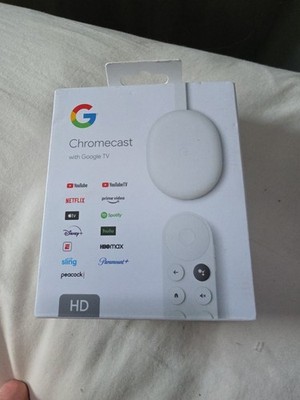Google Chromecast with Google TV Media Streamer - Snow (GA03131-US)