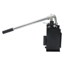 Hydraulic piston hand pump with valve for double acting cylinder 2.7 CID 3 Quart