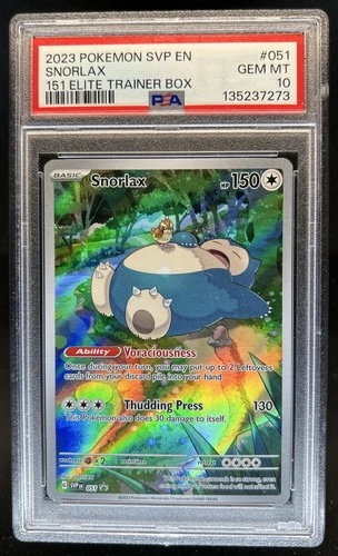 2023 Pokemon SV Black Star Promos Snorlax #051 PSA 10 GEM MINT