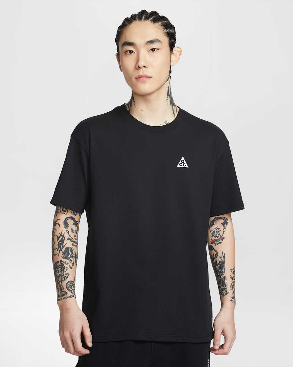 Nike ACG Men's Dri-FIT T-Shirt Black IH1289-010 Japan Size | eBay