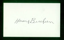 559, Harry Brecheen, Original Signed/Autograph, Index Card, Browns, 1953
