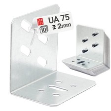 10x Türpfosten 80x55x65mm UA75 Türwinkel Winkel Türverbinder UA CW Profil