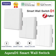 Smart Switch D1 Zigbee Wireless Light Switch 3 Button Key with Neutral Voice Con