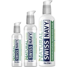 Swiss Navy NAKED ALL NATURAL Water Based Glide Personal Lubricant