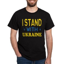 CafePress I Stand With Ukraine T Shirt 100 Cotton T-Shirt 906461179