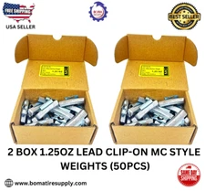50PCS LEAD CLIP-ON WHEEL BALANCE WEIGHT 1.25OZ MC STYLE (ALUMINUM WHEEL)