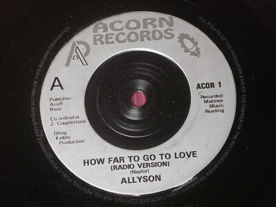 Allyson:  How far to go to love  7''  NEW