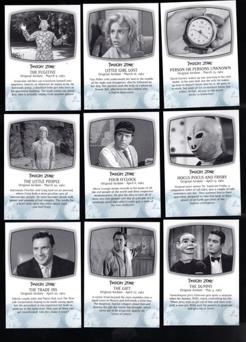 2009 COMPLETE TWILIGHT ZONE 50TH ANNIVERSARY 79-CARD BASE SET P2 PROMO WRAPPER - Picture 6 of 10