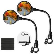 Bike Handlebar Mirror - Rotatable And Adjustable Wide Angle Rear View US