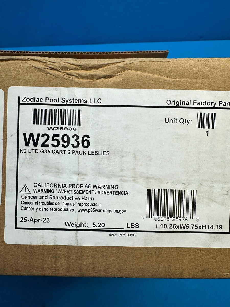 Set of 2 - Zodiac Nature2 W25936 Inground Pool Limited G35 Set of 2 - Zodiac Nature2 W25936 Inground Pool Limited G35