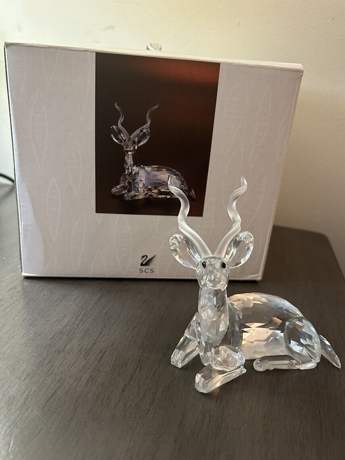 Swarovski Crystal 1994 Inspiration Africa Kudu Figurine  Box & COA