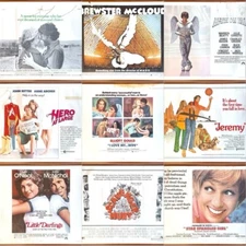 Comedy / Romance Half Sheet Movie Poster Lot (9) – Good / Poor **Warren Beatty**
