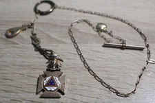Antique WBA Fidelity - Protection - Truth Watch Fob with Chain