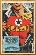 2000 Superhero Superhits Vintage Print Ad/Poster CD LP Album Promo Pop Art 00s
