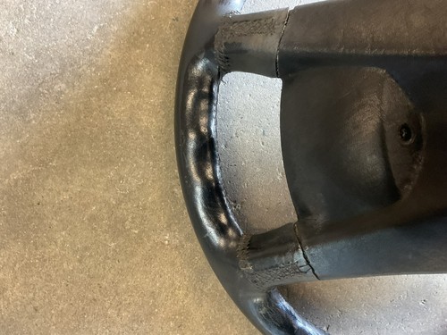 86-91 Mercedes OEM W126 Leather Steering Wheel W201 300SEL 420SEL L20 - Picture 9 of 13