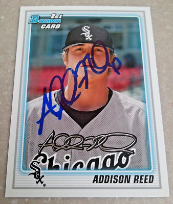 Addison Reed - 2010 Bowman Draft Prospects RC Signed Autograph Auto ...