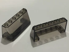 *NEW* 5 Pieces Lego Windshield Windscreen 2x6x2 TRANS BLACK 4176