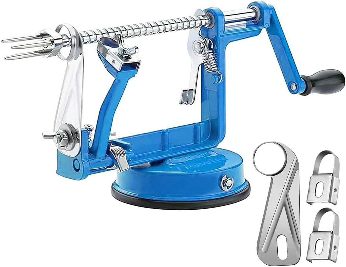 Apple Peeler Corer,Lasting Chrome Cast Magnesium Alloy Apple Peeler Slicer Corer