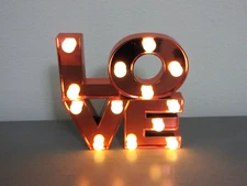 Lighted Marquee Love Sign Tabletop or wall hanging