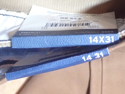 Lot of 2 NWT Lands End Cotton Pants, Women Sz 14x31, Flared Leg, Cord, Chino - Picture 3 of 17