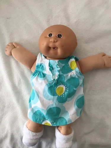 14” CPK Preemie Doll. Brn Eyes, 2 Dimples, Med. Complex., Paci Mouth, Baldy, 85