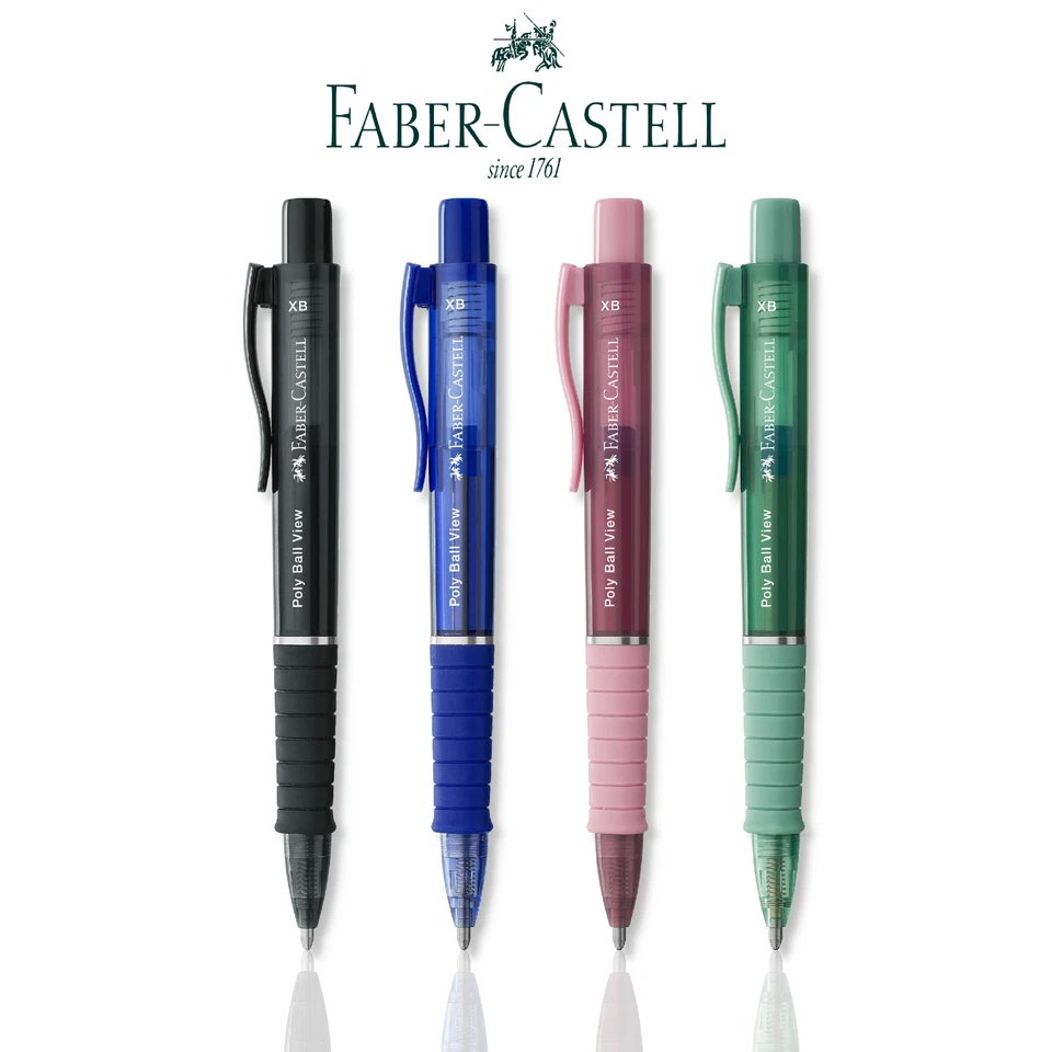 Faber Castell Kugelschreiber Poly Ball View XB Großraummine Dokumentenecht