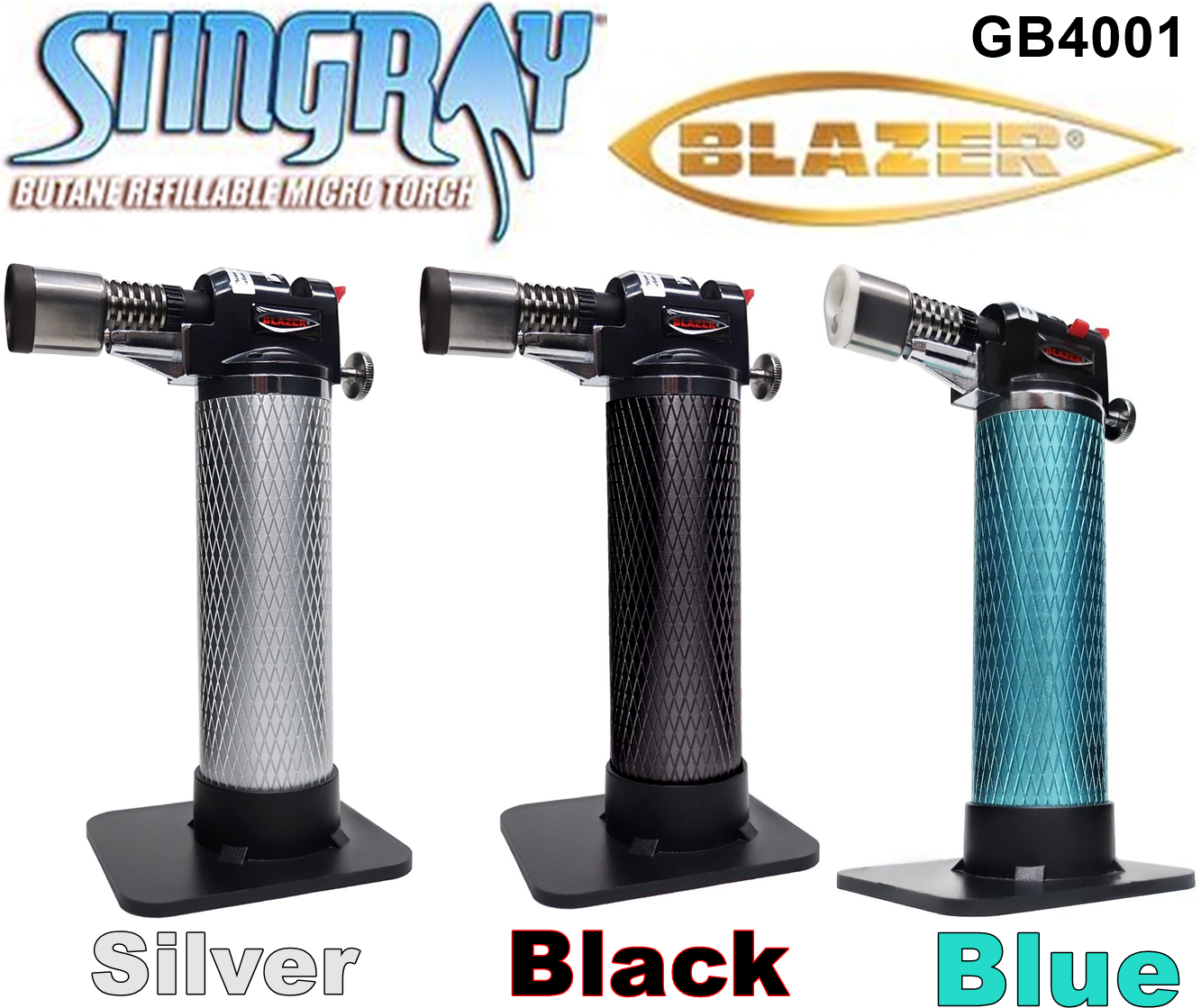 Blazer Stingray Butane Refillable Micro Torch GB4001, All Colors - FAST SHIPPING-image