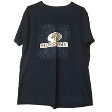 Mossy Oak Men's XL Short Sleeve Black Logo Graphic T-Shirt