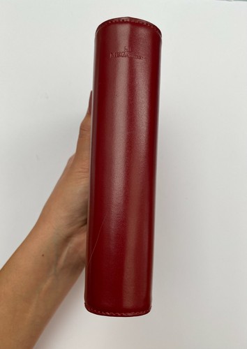 Megatimer Passport Calf Leder mit Druckknopflasche, mohn-rot - Picture 5 of 5