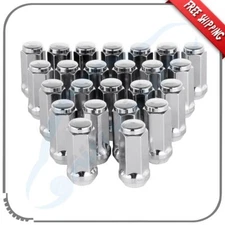 24 Chrome 14X1.5 Lug Nut Fits Chevrole Silverado GMC Sierra 1500 Tahoe Avalanche