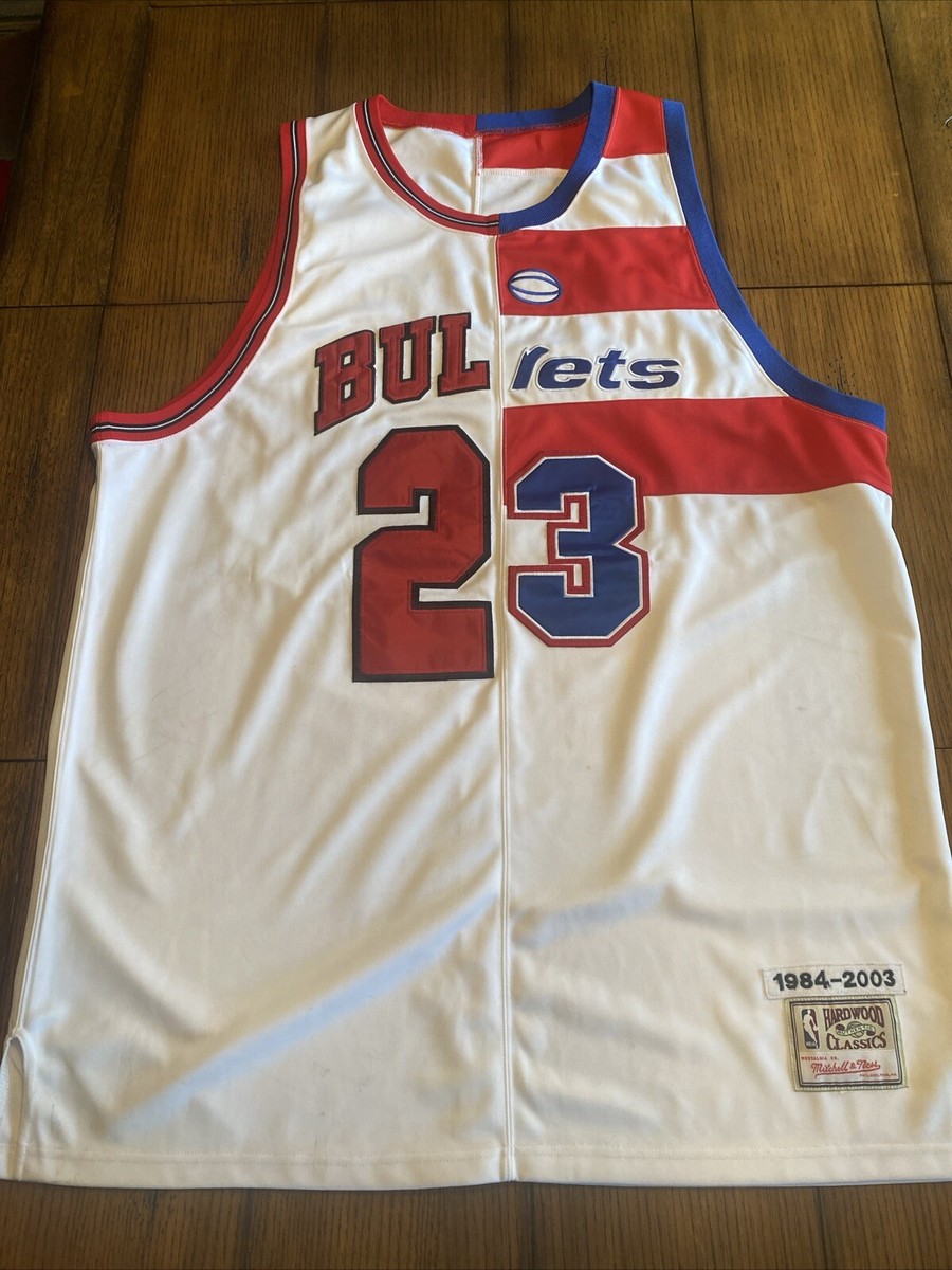 Michael Jordan Jersey Mitchell Ness Bulls Bullets Hardwood