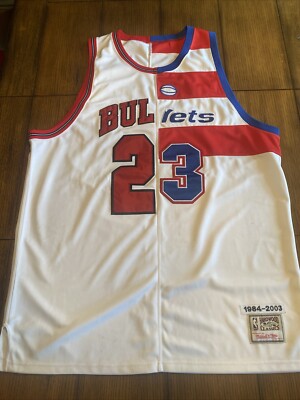Michael Jordan Jersey Mitchell Ness Bulls Bullets Hardwood