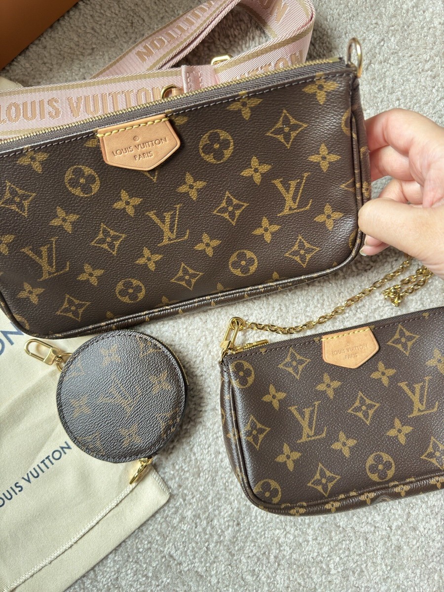 Louis Vuitton Multi Pochette Accessoires Monogram Rose Clair