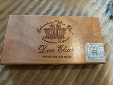 Vintage Wooden "Don Elias" Premium Hand-made Cigar Box